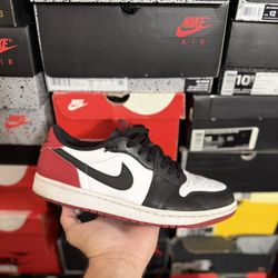 Jordan 1 Low Black Toe size 10 VNDS
