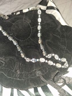 Silver Crystal Tennis Necklace