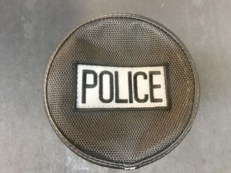 Police Harley Davidson Motorcycle siren cover built by Shamrock Auto Trim