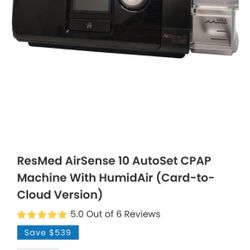 ResMed AirSense 10 AutoSet CPAP Machine 