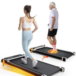 Walking Pad with Incline, Under Desk Treadmill, 2 in 1 Foot Massage Treadmill for Home&Office, 2.5HP Quite Portable Treadmill with Shiatsu Foot Massag