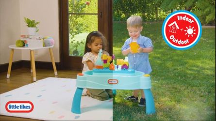 Little Tikes Build and Splash Deluxe Water Table with Block Set - 50pc