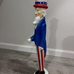 Vintage Blow Mold Uncle Sam