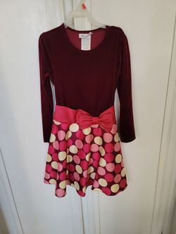 Velour GIRL XMASS DRESS SIZE 6X