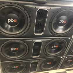 Powerbass Dual 12 Inch Ported Subwoofer Box 