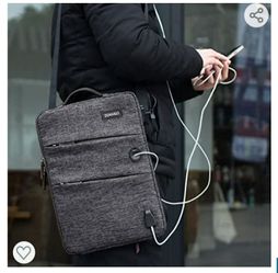 Laptop Sleeve Bag-(with USB charging) Brand new!