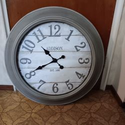 Antique Style Large Farmhouse Clock works Great