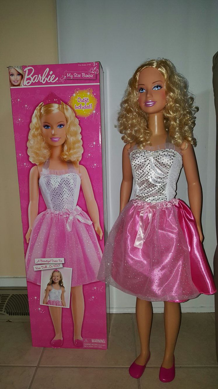 My size Barbie 3ft tall