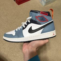 Size 9.5 - Nike Air Jordan 1 Mid x Facetasm Fearless