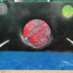 Spray Paint Art On Canvas