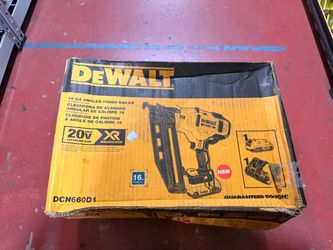 16 gauge dewalt 20 volt brushless XR finish nailer kit