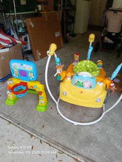 Baby Jumper And Basket Ball Hoop.