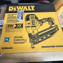 Dewalt 16  Gauge Angle Nailer Battery And Charger 