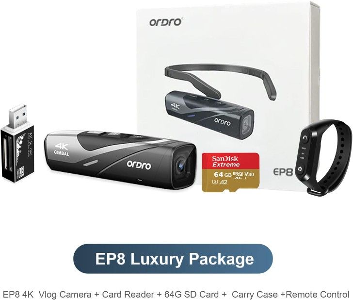 Ordro EP8 Head Mounted Video Camera 4k for Sale in Anaheim