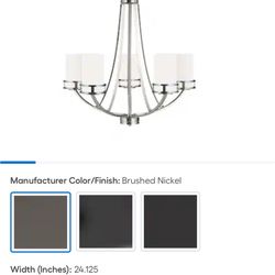 Generation Lighting Five Light Chandelier  (New)