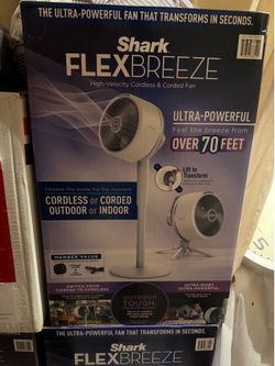 Shark FlexBreeze High-Velocity Cordless & Corded Fan