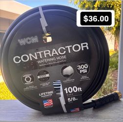 Water hose. 100’ contractor grade.. Get this hose 100’ for what you would pay for a 50’ hose.  Selling fast.