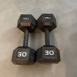 30 LB Iron Dumbbells