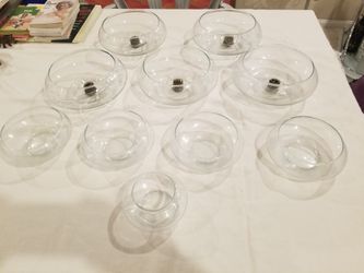 10 Glass Vases