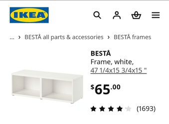 New IKEA cabinet sealed in box