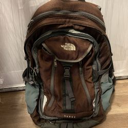 Brown Northface Backpack - Surge Model