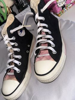 Black & Pink Converse
