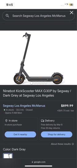 nine or electric scooter
