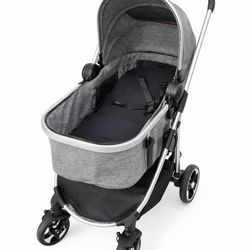 ALIENS 3-in-1 Convertible Baby Stroller with Big Seat and Adjustable Canopy, 24 Pound, Dark Grey