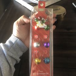 6 Wine Charms 1 Wine Bottle Ring