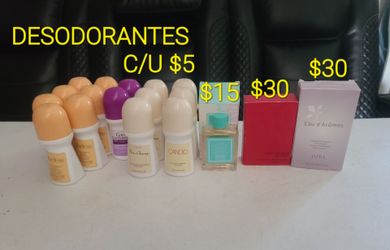 Desodorantes avon y perfumes jafra