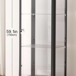 Metal, glass caninet