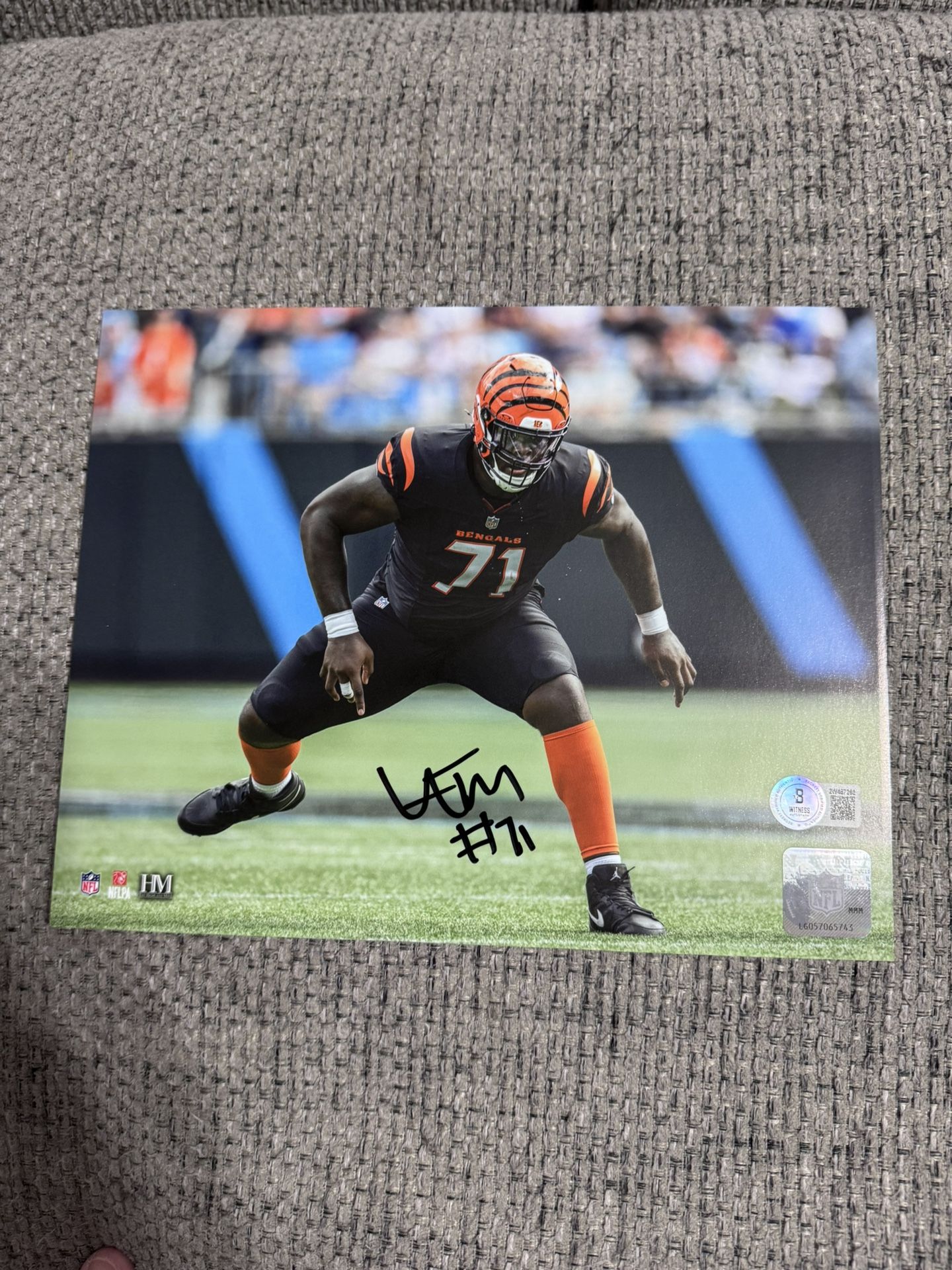 Cincinnati Bengals Amarius Mims Signed Autograph 8 X 10 - Beckett Coa