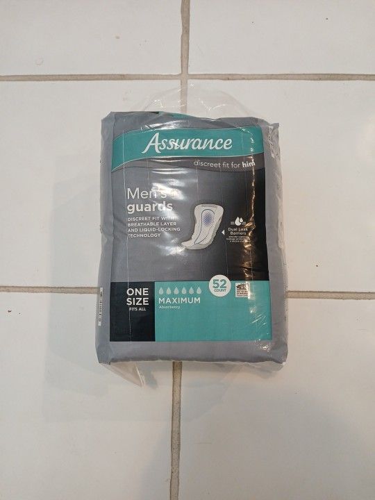 Free Assurance Men's Guards 52 Count
