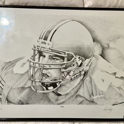 Framed OSU Andy Katzemoyer Artist Signed Print 20x16