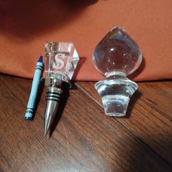 Crystal Bottle  Toppers.  Both For $15