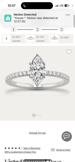 Marquise diamond ring