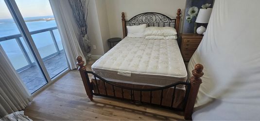 Bed frame and and box spring