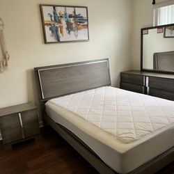 Modern Queen Bedroom Set – 4 Pieces – $350