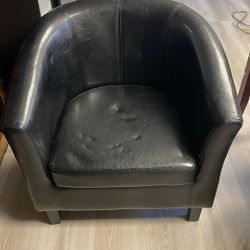 Free Black Leather Chair