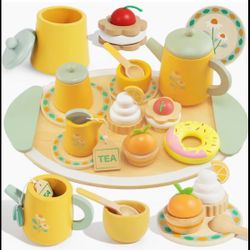 Wooden Play Tea Set