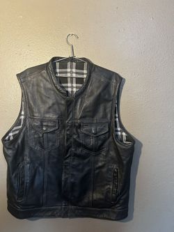 Leather Biker Vest