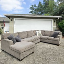 Delivery Available! Gray Sectional Couch Sofa Ashley Furniture Chaise