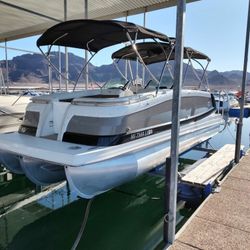 2016 Marker ML4 Tritoon – Yamaha 250 – Trailer + Slip Options