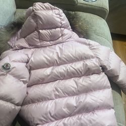 Pink Toddler Moncler Coat 