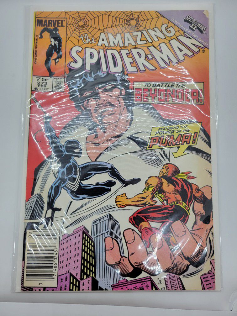 Marvel Comics The Amazing Spiderman #273 The Beyonder Puma Secret Wars 2 From 1986