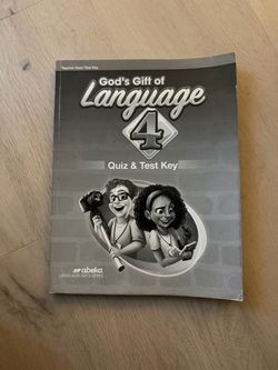 Abeka 4th grade Language 4: Quiz and Test key