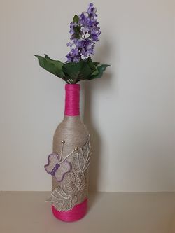 Handmade decorative bottle