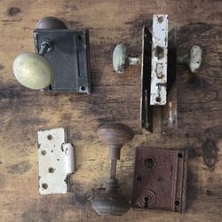 Antique Door Knob And Accessories
