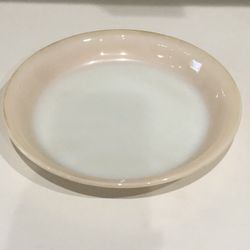 Vintage Fire King 9” Peach Luster Pie Dish