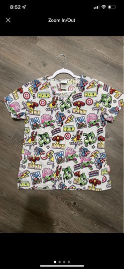 Marvel Womens Scrub Top